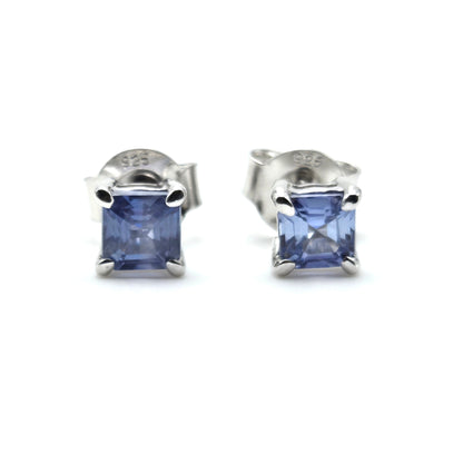 BOUCLES D'OREILLES SAPHIR BLEU